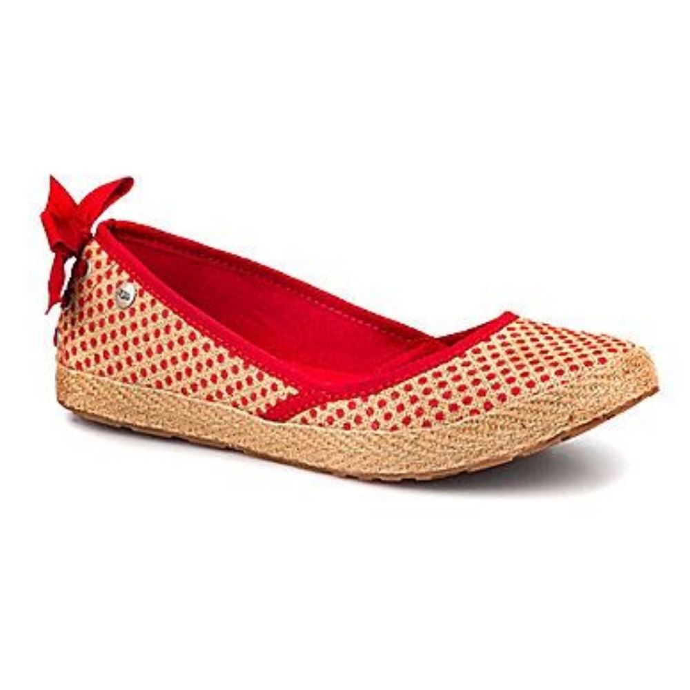 UGG Red flats, Indah size 8